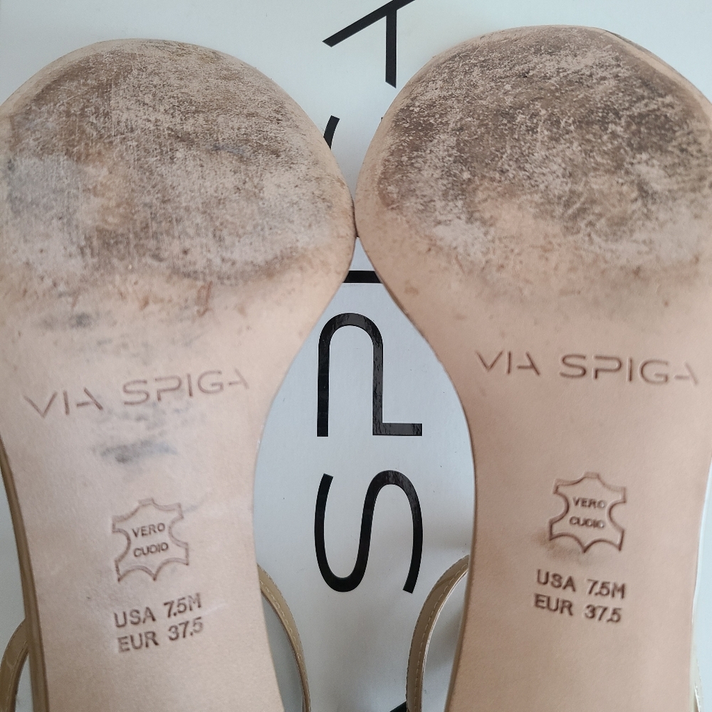 Via Spiga Leesa Ankle Strap Heel Sandal Size 7.5 - Picture 8 of 9